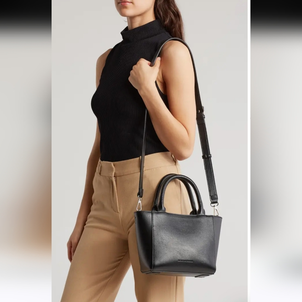 BCBGMAXAZRIA NWOT Whipstitch Mini Shoulder/Handbag Tote Bag